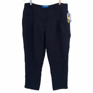 Derek Lam for DesigNation Pleated Crepe Crop Pants